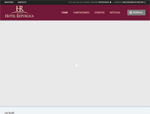 Tablet Screenshot of hotelrepublicavm.com.ar